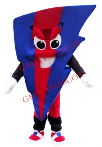 Colorful Lightning Mascot Costume