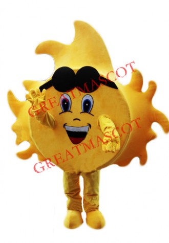 Happy Sun Mascot Costume
