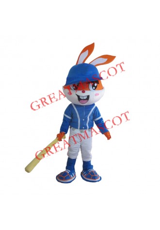 Baseball Rabbit Mascot Costume