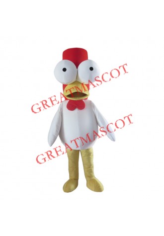 Big Eyes Chicken Mascot Costume