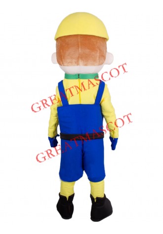 Boy Builder Mascot Costume