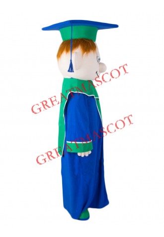 Smart Boy Mascot Costume