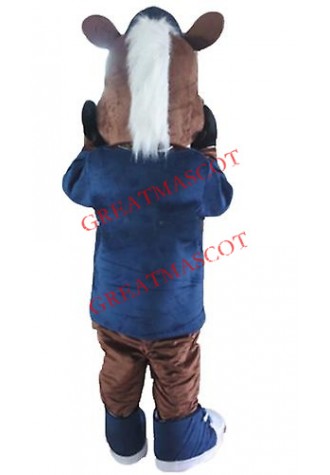 Sport Lightweight Brown Horse Mascot Costume