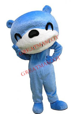 Blue & White Bear Mascot Costume