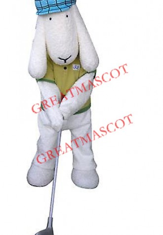 Golfer Dog Mascot Costume