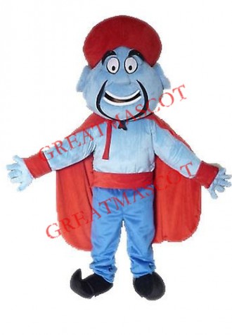 Cartoon Genie Mascot Costume