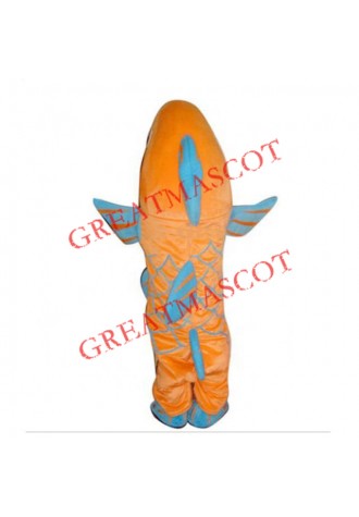 Yellow & Blue Fish Mascot Costume