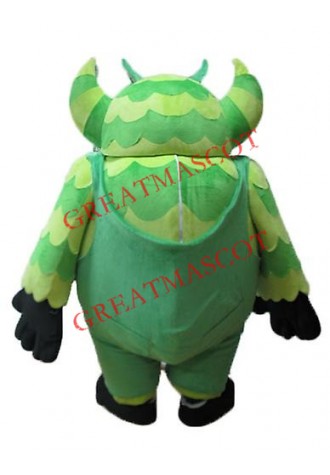 Cheap Green Monster Mascot Costume