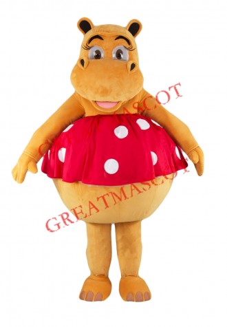 Super Beautiful Hippo Mascot Costume