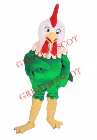 Top Quality Green Chicken Mascot Costume