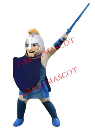 Happy Lightweight Warrior Mascot Costume