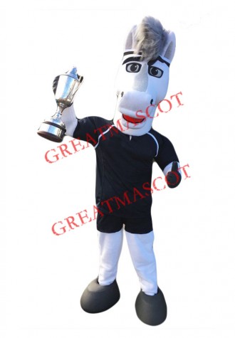Sport White Horse Mascot Costume Free Shipping