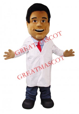 Young Man Doctor Mascot Costume