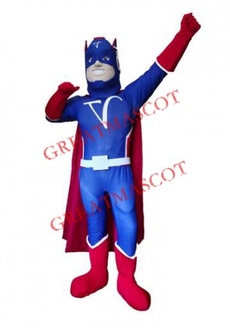 Blue Captain Mascot Costume