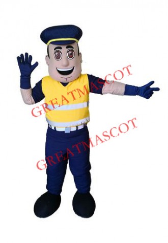Traffic Officer Mascot Costume
