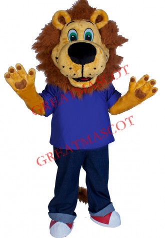 Lovely College Lion Mascot Costume