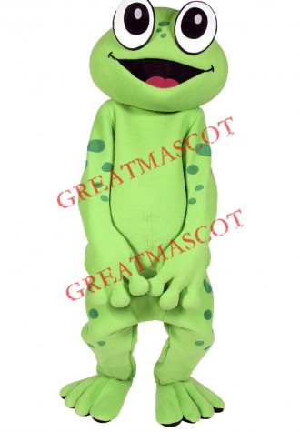 Top Quality Happy Frog Mascot Costume