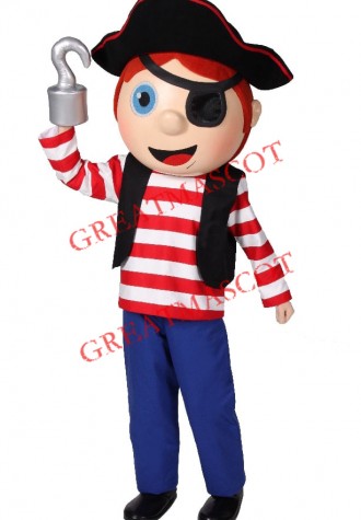 Pirate Boy Mascot Costume