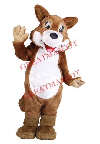 Cute Lightweight Furry Fox Mascot Costume
