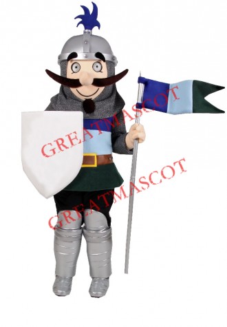 Happy Lightweight Knight Mascot Costume
