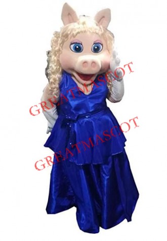 Miss Piggy Mascot Costume