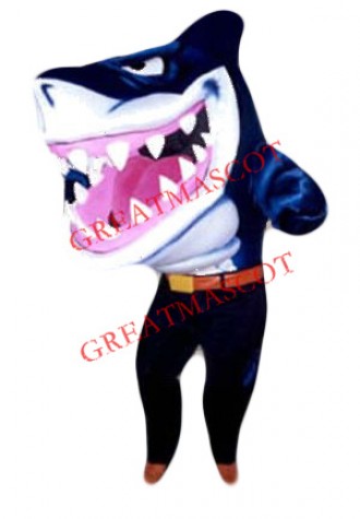 Sport Blue Shark Mascot Costume