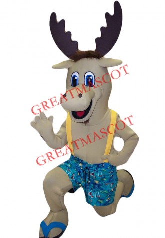 Super Cute Lightweight Moose Mascot Costume
