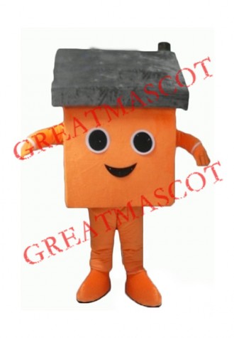 Orange House Mascot Costume