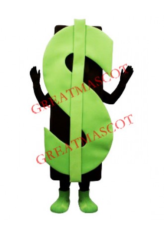 Big Green Dollar Mascot Costume