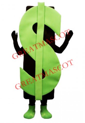 Big Green Dollar Mascot Costume
