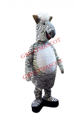 White Zebra Mascot Costume Free Shipping