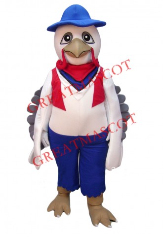 Top Quality White Turkey Mascot Costume
