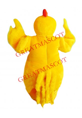 Top Quality Yellow Chicken Mascot Costume