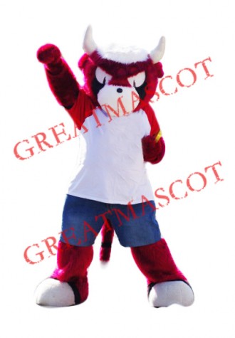 Sport Red Bull Mascot Costume