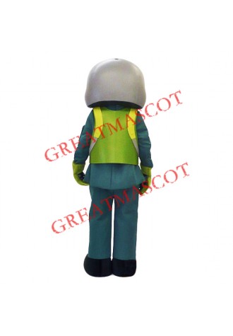 Pilot Man Mascot Costume