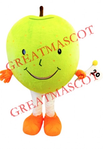 Giant Green Apple Mascot Costume