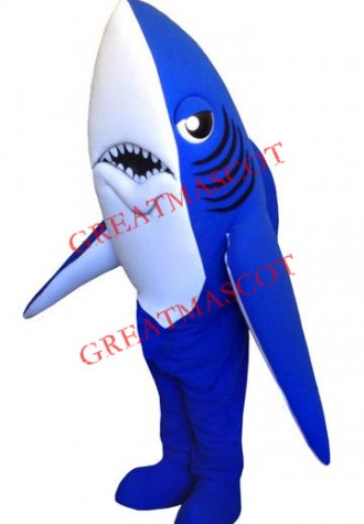Top Quality Lightweight Blue Shark Mascot Costume