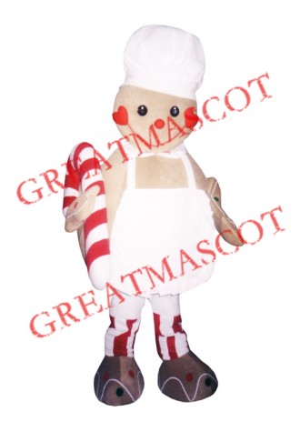 High Quality Gingerbread Man Mascot Costume