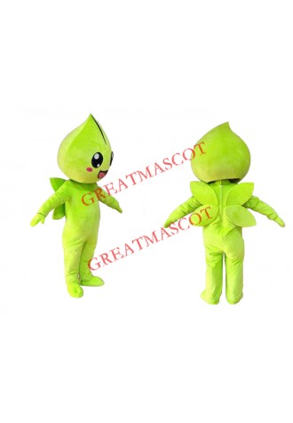Green Water Drop Mascot Costume