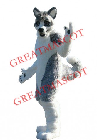 Super Cute Husky Mascot Costume