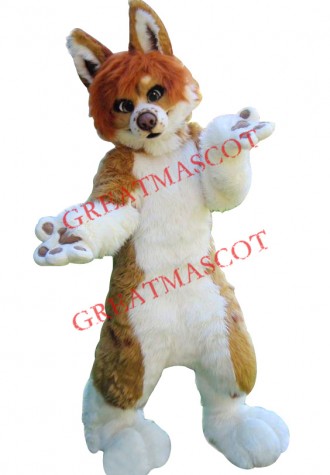 Super Cute Realistic Dog Mascot Costume