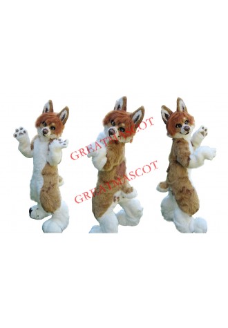 Super Cute Realistic Dog Mascot Costume