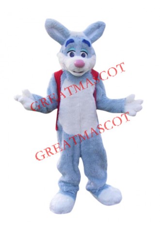 Animal Blue Easter Bunny Mascot Costume