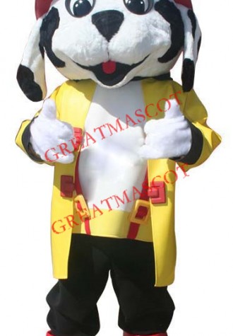 Professional Fire Dog Mascot Costume