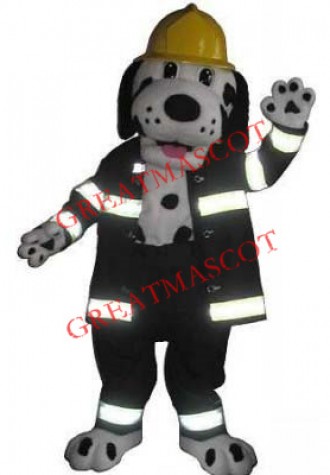 Top Quality Fire Dog Mascot Costume