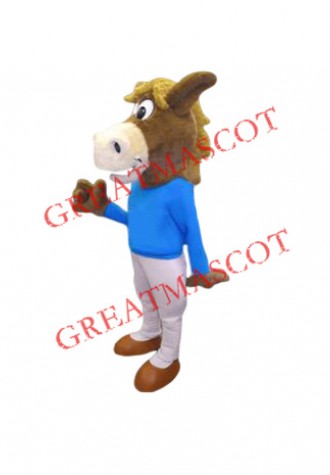 Sport School Horse Mascot Costume