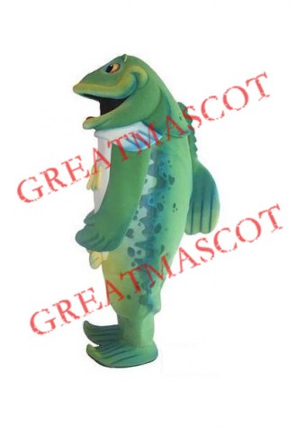 Top Quality Green Fish Mascot Costume