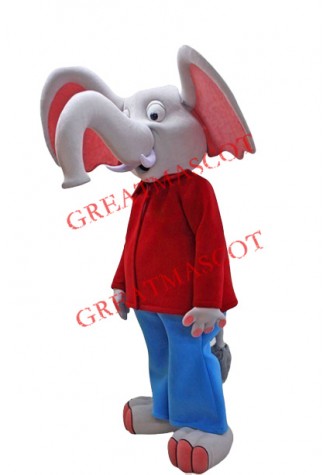 Big Ears Elephant Mascot Costume