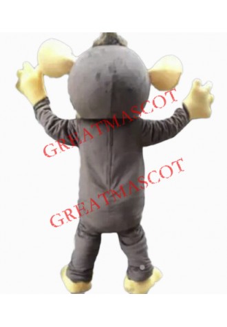 Lovely Gray Monkey Mascot Costume