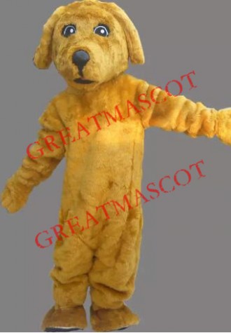 Yellow Lightweight Dog Mascot Costume